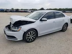 Salvage cars for sale at San Antonio, TX auction: 2017 Volkswagen Jetta SE