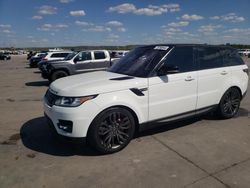 Salvage cars for sale at Grand Prairie, TX auction: 2017 Land Rover Range Rover Sport SC