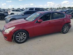 Salvage cars for sale at San Antonio, TX auction: 2008 Infiniti G35