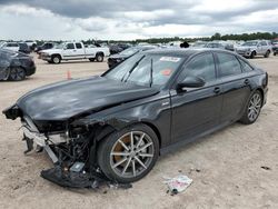 Salvage cars for sale at Houston, TX auction: 2018 Audi A6 Premium Plus