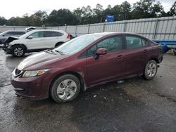 Honda salvage cars for sale: 2013 Honda Civic LX