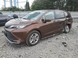 Salvage cars for sale at Windsor, NJ auction: 2022 Toyota Sienna XLE