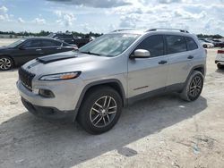 Salvage cars for sale at Arcadia, FL auction: 2017 Jeep Cherokee Latitude