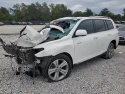 Salvage cars for sale at Madisonville, TN auction: 2013 Toyota Highlander Limited