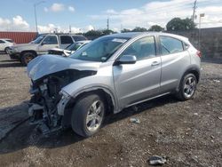 Salvage cars for sale at Homestead, FL auction: 2019 Honda HR-V LX