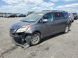 Salvage cars for sale from Copart Fredericksburg, VA: 2012 Toyota Sienna XLE