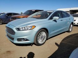 Ford salvage cars for sale: 2013 Ford Fusion SE Hybrid