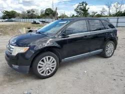 Salvage cars for sale at Riverview, FL auction: 2008 Ford Edge Limited