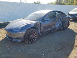 Salvage cars for sale at Windsor, NJ auction: 2022 Tesla Model 3