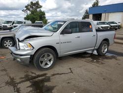 Salvage trucks for sale at Woodhaven, MI auction: 2012 Dodge RAM 1500 SLT