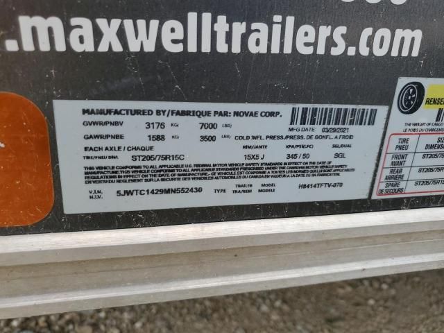 2021 Maxw Utility Trailer