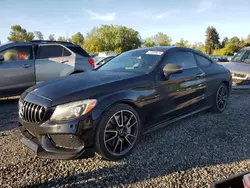 Mercedes-Benz salvage cars for sale: 2017 Mercedes-Benz C 43 4matic AMG