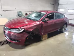 Salvage cars for sale from Copart Blaine, MN: 2015 Chrysler 200 S