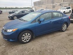 Salvage cars for sale at Fredericksburg, VA auction: 2012 Honda Civic LX