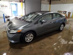 Salvage cars for sale at Glassboro, NJ auction: 2012 Honda Civic LX