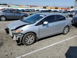 Salvage cars for sale at Van Nuys, CA auction: 2012 Honda Civic LX