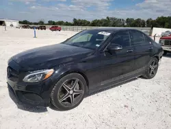 Salvage cars for sale at New Braunfels, TX auction: 2016 Mercedes-Benz C 450 4matic AMG