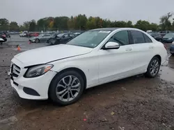 Salvage cars for sale at Chalfont, PA auction: 2016 Mercedes-Benz C 300 4matic