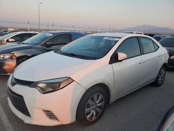 Toyota Corolla l salvage cars for sale: 2015 Toyota Corolla L