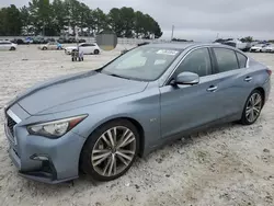 Salvage cars for sale at Loganville, GA auction: 2018 Infiniti Q50 Luxe