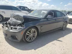 Salvage cars for sale at San Antonio, TX auction: 2018 BMW 440I Gran Coupe