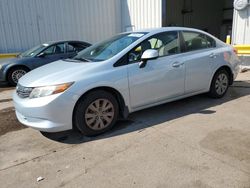 Salvage cars for sale from Copart New Orleans, LA: 2012 Honda Civic LX