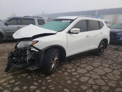 Salvage cars for sale at Woodhaven, MI auction: 2014 Nissan Rogue S