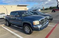 Salvage trucks for sale at Grand Prairie, TX auction: 2005 Dodge Dakota Quad SLT