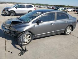 Salvage cars for sale at Grand Prairie, TX auction: 2010 Honda Civic LX