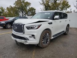 Salvage cars for sale at Bridgeton, MO auction: 2019 Infiniti QX80 Luxe