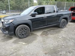 Salvage cars for sale at Waldorf, MD auction: 2022 Honda Ridgeline RTL