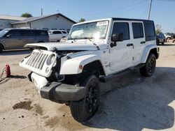 Salvage cars for sale at Pekin, IL auction: 2016 Jeep Wrangler Unlimited Sahara