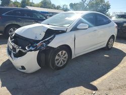 Salvage cars for sale at Wichita, KS auction: 2015 Hyundai Accent GLS