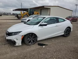 Salvage cars for sale at Temple, TX auction: 2020 Honda Civic Sport