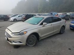 Salvage cars for sale from Copart Glassboro, NJ: 2017 Ford Fusion SE