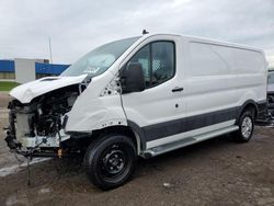 Salvage trucks for sale at Woodhaven, MI auction: 2023 Ford Transit T-250