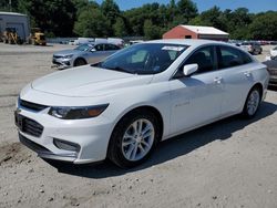 Vehiculos salvage en venta de Copart Mendon, MA: 2018 Chevrolet Malibu LT