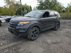 Ford Explorer salvage cars for sale: 2015 Ford Explorer Sport