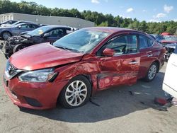 Salvage cars for sale at Exeter, RI auction: 2018 Nissan Sentra S