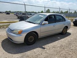 Salvage cars for sale at Houston, TX auction: 2001 Honda Civic EX