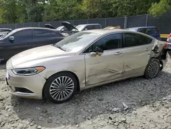 Salvage cars for sale at Waldorf, MD auction: 2018 Ford Fusion SE Hybrid