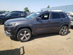 Salvage cars for sale at Woodhaven, MI auction: 2019 Jeep Cherokee Limited