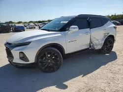 Salvage cars for sale at San Antonio, TX auction: 2022 Chevrolet Blazer RS