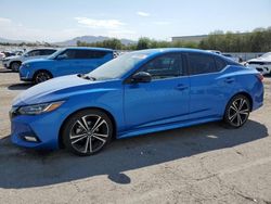 Salvage cars for sale at Las Vegas, NV auction: 2021 Nissan Sentra SR