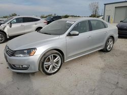 Salvage cars for sale at Kansas City, KS auction: 2015 Volkswagen Passat SEL