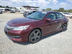 Salvage cars for sale at San Diego, CA auction: 2017 Honda Accord Touring