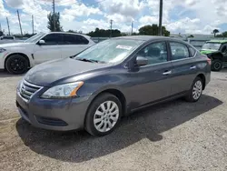 Salvage cars for sale at Miami, FL auction: 2014 Nissan Sentra S