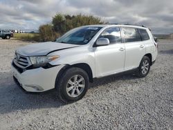 Salvage cars for sale from Copart Temple, TX: 2013 Toyota Highlander Base