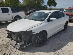 Salvage cars for sale at Cicero, IN auction: 2015 Chrysler 200 S