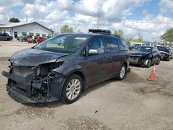 Salvage cars for sale at Pekin, IL auction: 2013 Toyota Sienna XLE